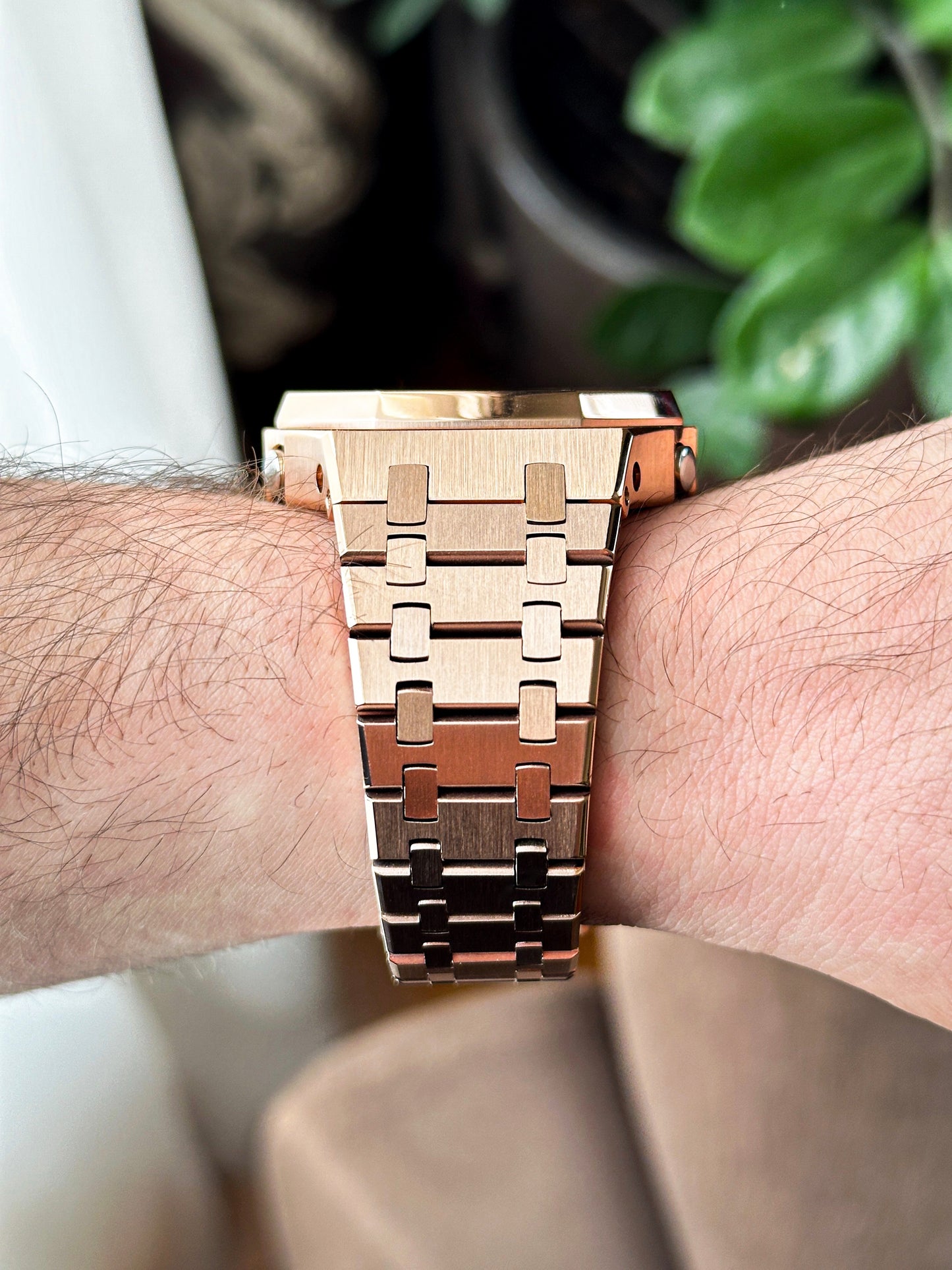 G-SHOCK CasiOak Potpuno bronzana - sa belim brojčanikom sata