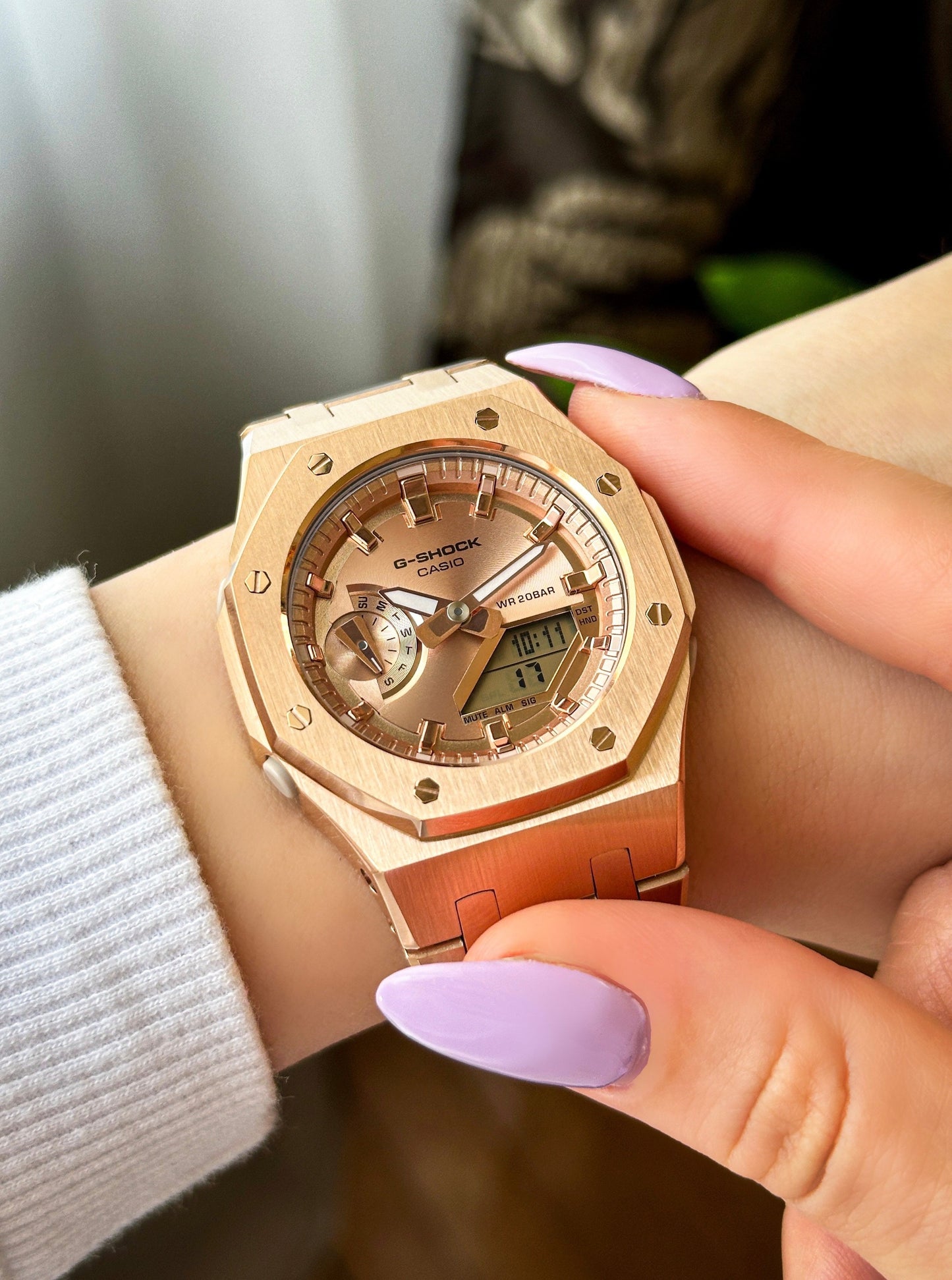 G-SHOCK CasiOak Potpuno bronzana - sa bronzanim brojčanikom sata